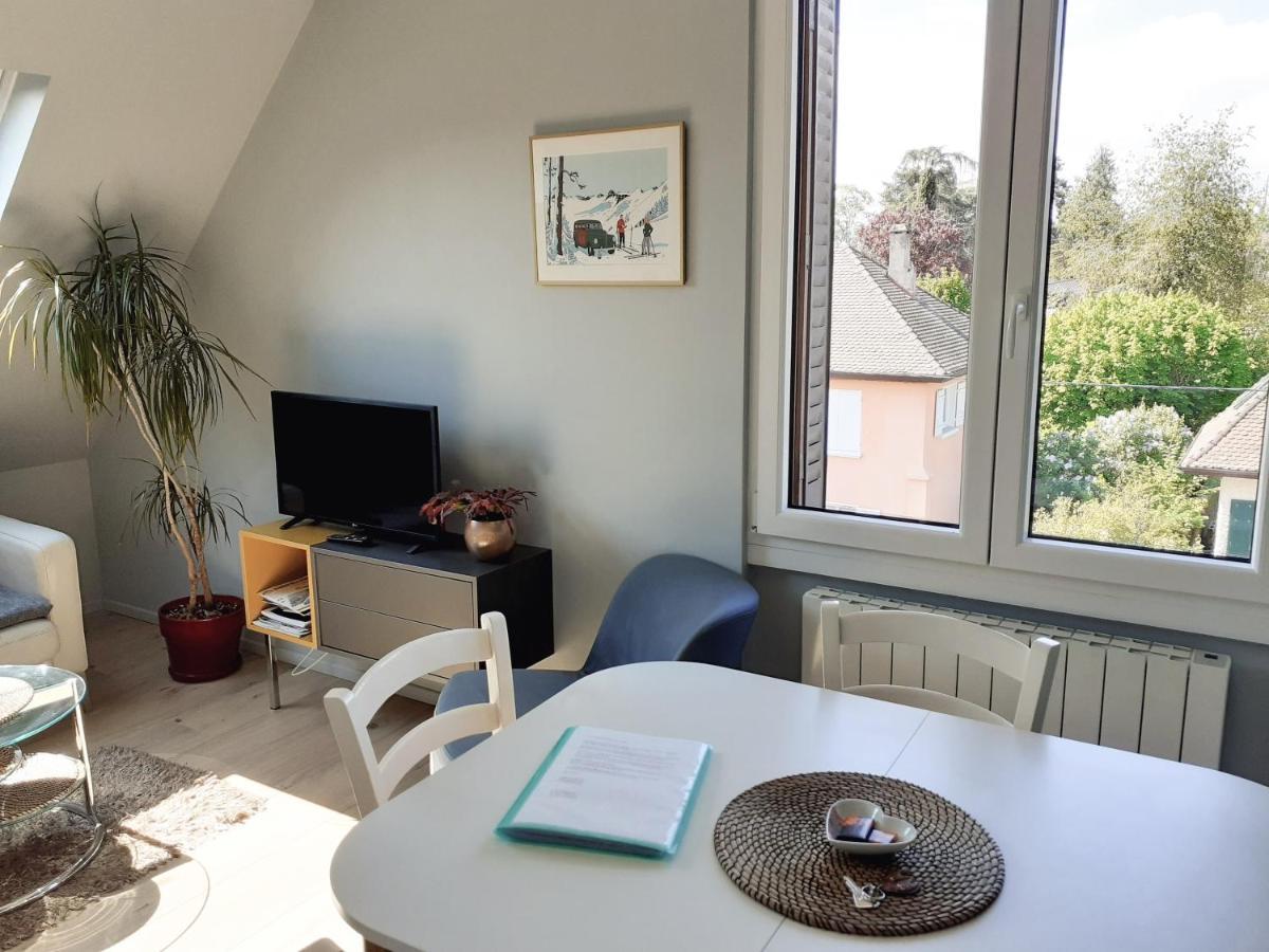 Charmant Appartement A 150 M Des Thermes Et Du Centre Ville Thonon-les-Bains Exterior foto